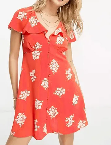 Rochie scurta ASOS, rosu Rosu
