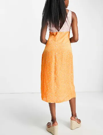 Rochie medie Stradivarius, portocaliu Portocaliu