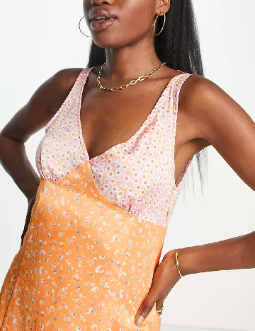 Rochie medie Stradivarius, portocaliu Portocaliu