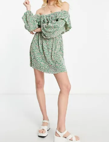 Rochie scurta ASOS, verde Verde