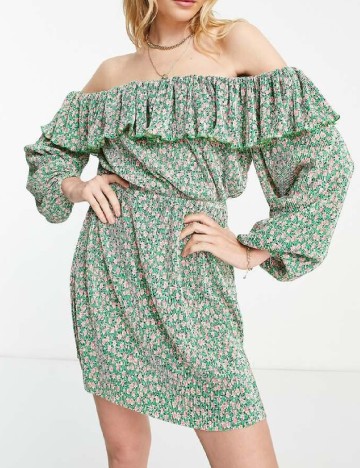 Rochie scurta ASOS, verde