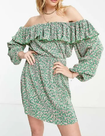 Rochie scurta ASOS, verde Verde