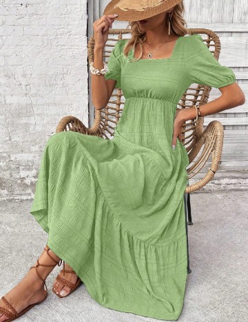 Rochie lunga SHEIN, verde