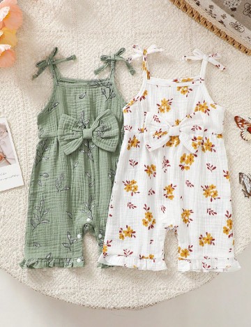 Set salopete 2 bucati Shein Kids, mix culori