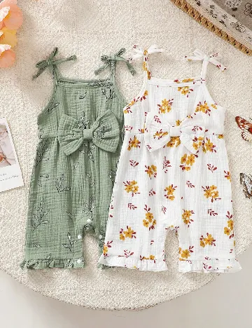 Set salopete 2 bucati Shein Kids, mix culori