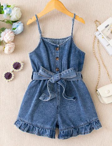 Salopeta Shein Kids, albastru