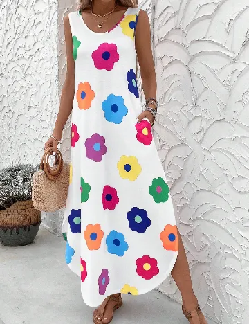 Rochie lunga Emery Rose, alb