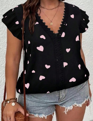Bluza SHEIN CURVE, negru