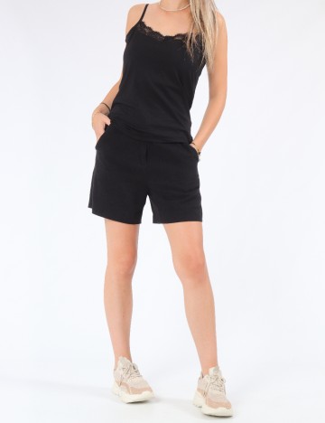 Pantaloni scurti Weekday, negru