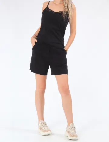 Pantaloni scurti Weekday, negru