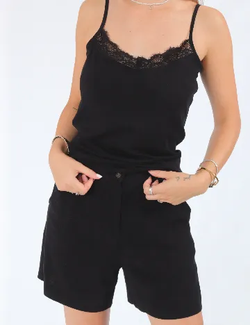Pantaloni scurti Weekday, negru