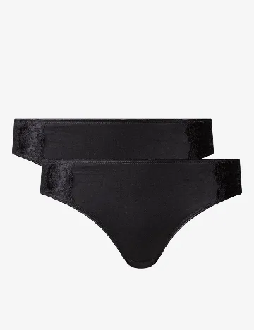 Set chiloti 2 perechi Dolce Bella, negru