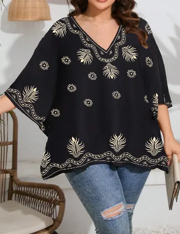 Bluza SHEIN CURVE, negru