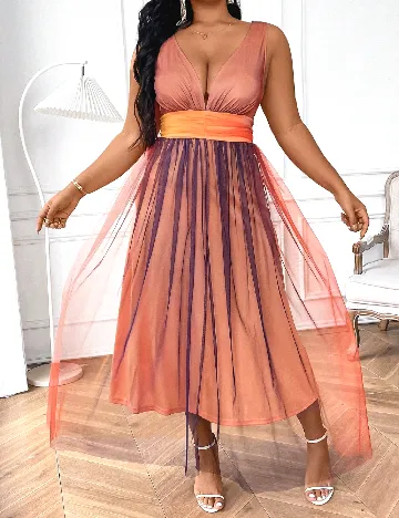 Rochie lunga SHEIN CURVE, mix culori Mix culori