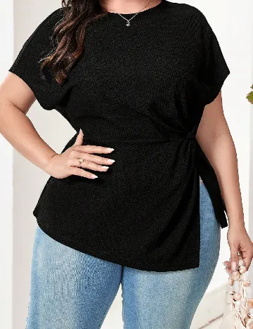 Bluza SHEIN CURVE, negru Negru