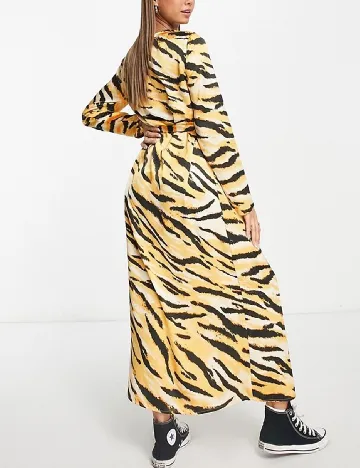 Rochie lunga Pieces, portocaliu Portocaliu