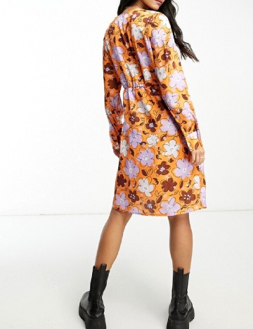 Rochie scurta Pieces, mix culori