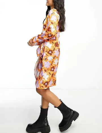 Rochie scurta Pieces, mix culori