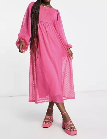 Rochie medie Miss Selfridge, roz