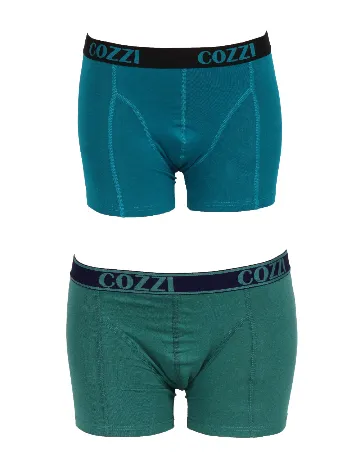 Set Boxeri 2 perechi Cozzi, albastru/verde Mix culori