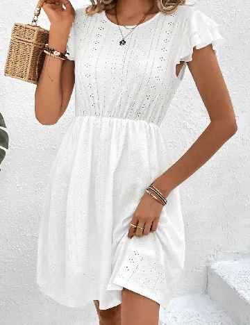 Rochie scurta SHEIN, alb