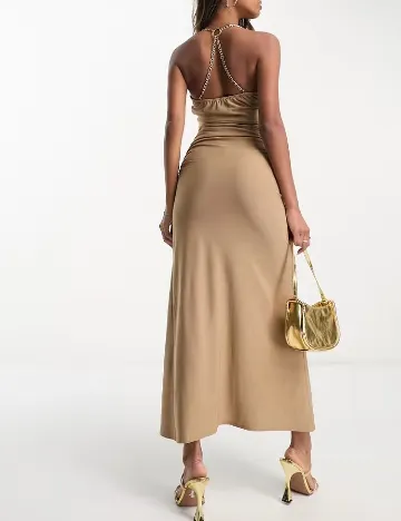 Rochie lunga AX Paris, maro