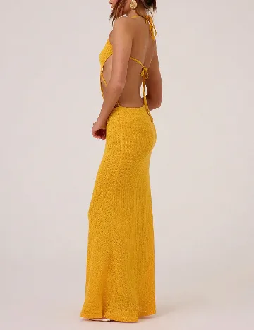 Rochie lunga Musera, galben