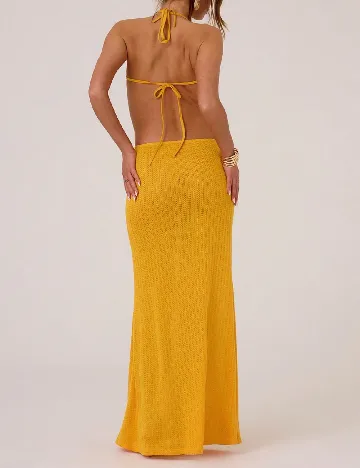 Rochie lunga Musera, galben