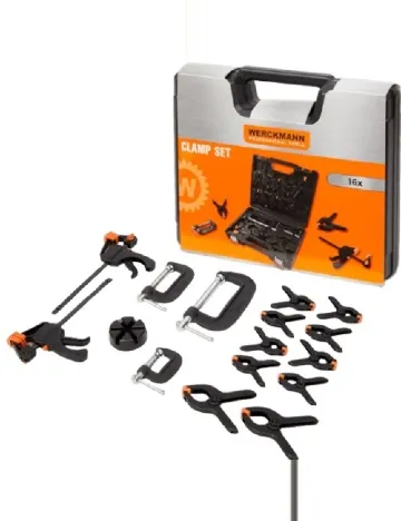 Set cleme fixare Werckmann, negru Negru
