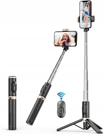 Selfie Stick Bluetooth LAB 31, negru