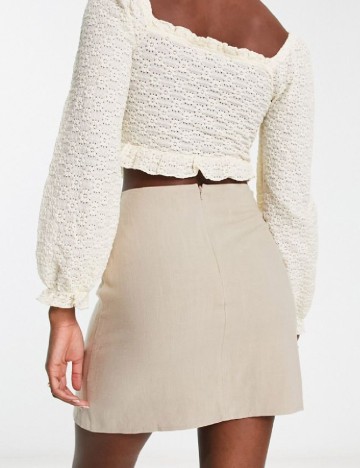 Fusta Miss Selfridge, bej