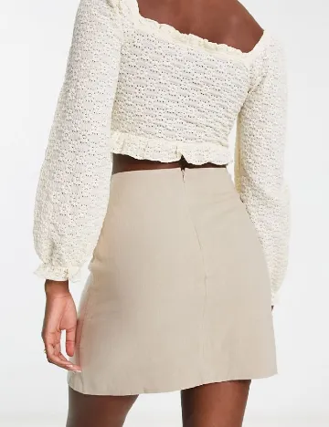 Fusta Miss Selfridge, bej