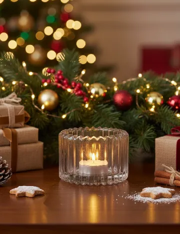 Suport lumanare Home Accents, gri Gri