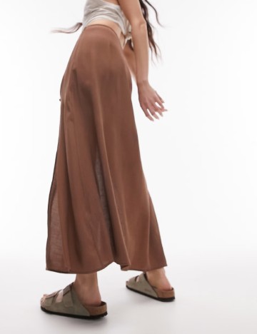 Fusta Top Shop, maro