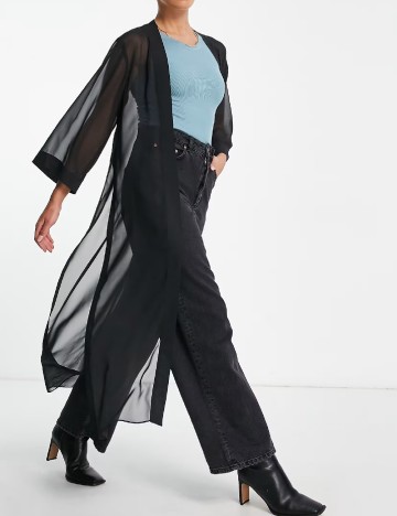 Kimono ALLSAINTS, negru