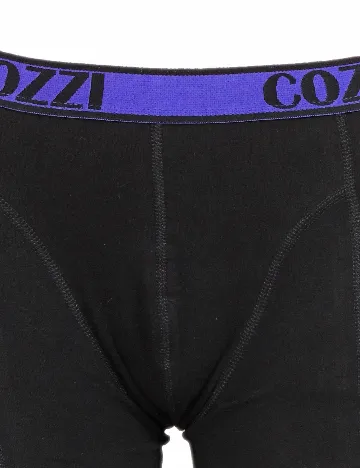 Set Boxeri 2 perechi Cozzi, albastru/negru Negru
