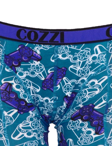 Set Boxeri 2 perechi Cozzi, albastru/negru