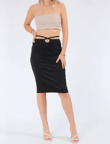 Fusta Noisy May, negru Negru