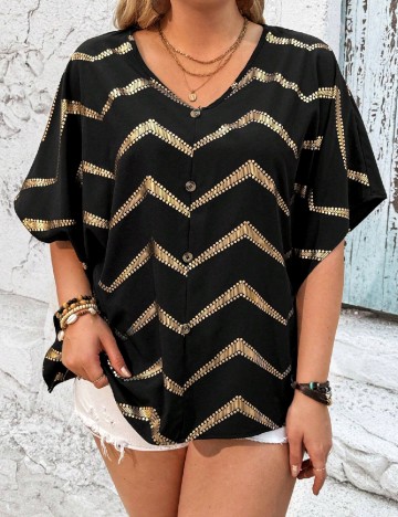 Camasa SHEIN CURVE, negru