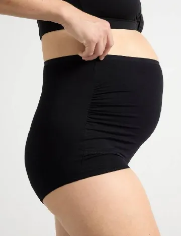 Set chiloti 3 perechi Lindex Maternity, negru/maro