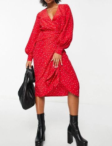 Rochie medie Glamorous, rosu