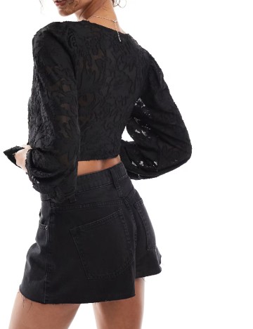 Pantaloni scurti ASOS, negru