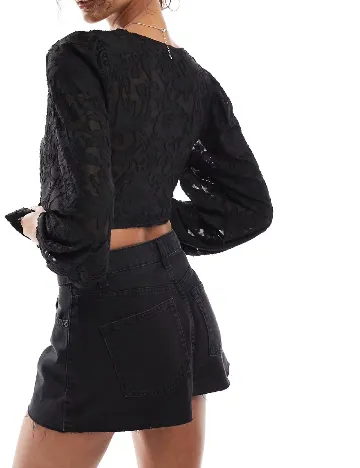 Pantaloni scurti ASOS, negru