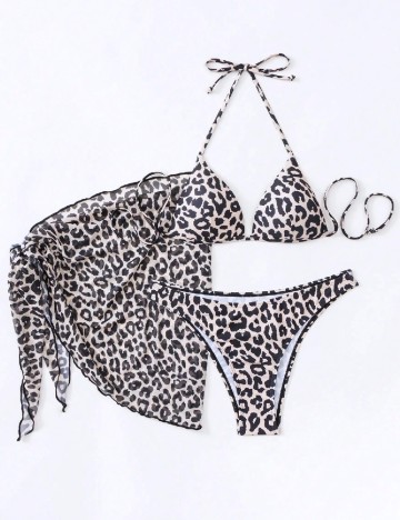 Costum de baie SHEIN, animal print