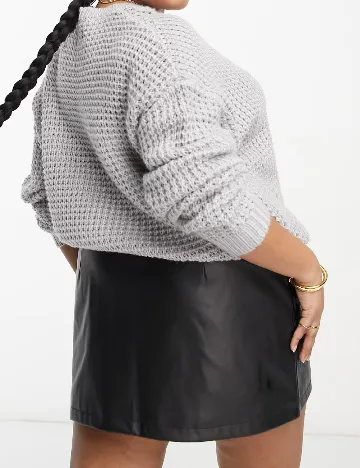 Fusta ASOS Curve, negru