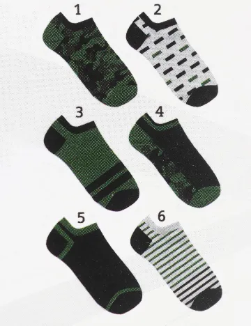 Set sosete 6 perechi Erve, mix culori Mix culori