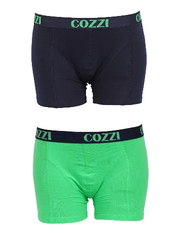 Set Boxeri 2 perechi Cozzi, bleumarin/verde Verde