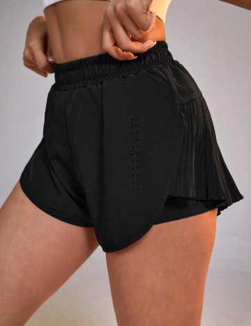 Pantaloni scurti SHEIN, negru