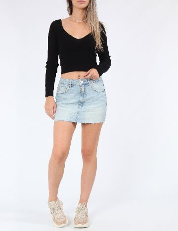 Fusta Pull&Bear, albastru