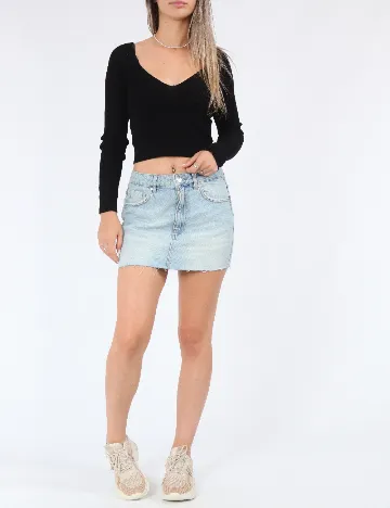 Fusta Pull&Bear, albastru